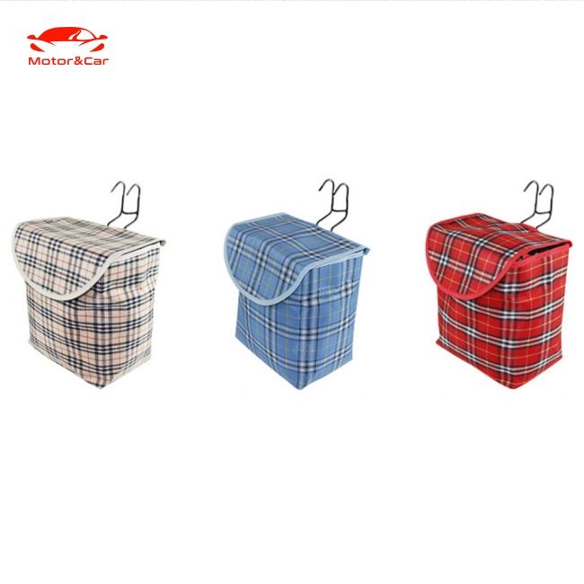 Giỏ Xe Đạp Bằng Vải Bạt Dày Chống Nước Có Nắp Đậy Kích Thước 28cmx26cmx16cm