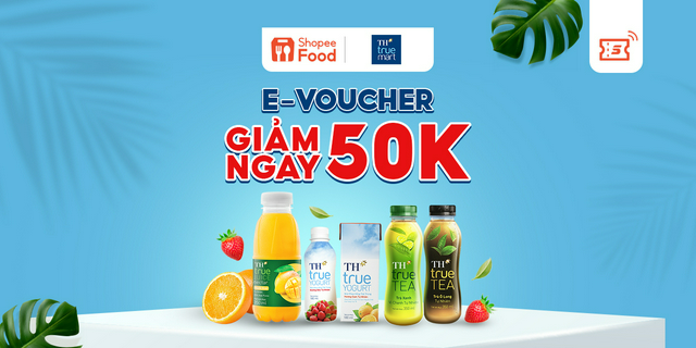 [E-voucher] - Giảm 50K đơn từ 249K khi mua TH True Mart tại ShopeeFood trên Shopee