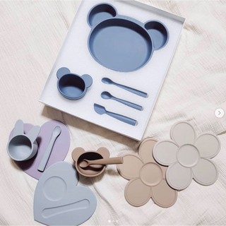 <có sẵn> Set chén & muỗng Rocou Gấu cực xinh
