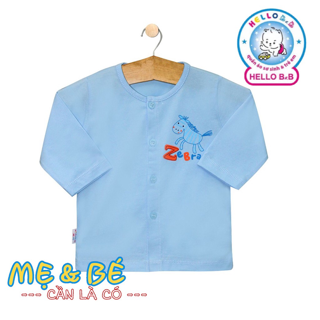 ÁO TAY DÀI CÚC GIỮA COTTON HELLO B&B_MÀU