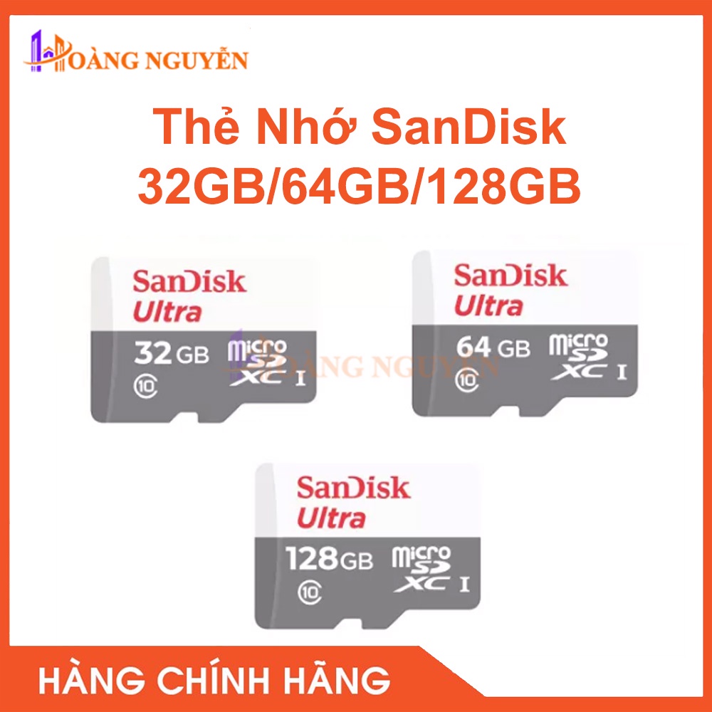 [NHÀ PHÂN PHỐI] Thẻ nhớ Sandisk (32GB/64GB/126GB)