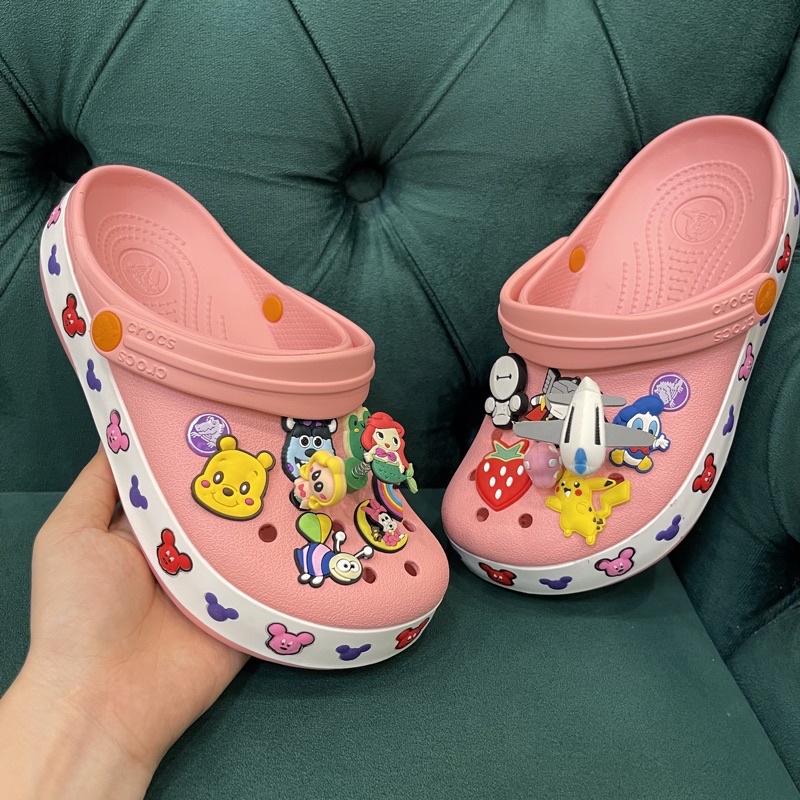 Dép sục cross viền micky tặng 12 stick + hộp