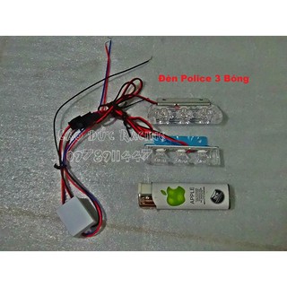 led chớp xanh đỏ trang trí xe lắp mọi chỗ