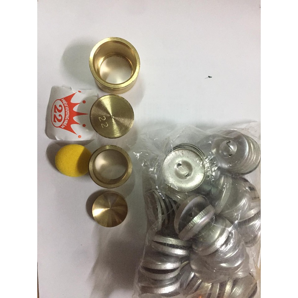Bộ khuôn dùng làm nút bọc vải có nhiều Size từ 10li đến 38li