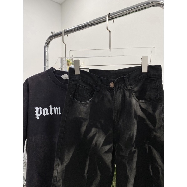 QUẦN BAGGY JEANS WASH ỐNG RỘNG UNISEX NAM VÀ NỮ