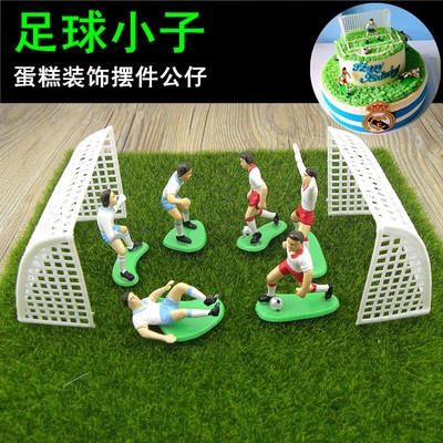 Đội bóng tý hon bằng nhựa trang trí bánh kem, bánh sinh nhật