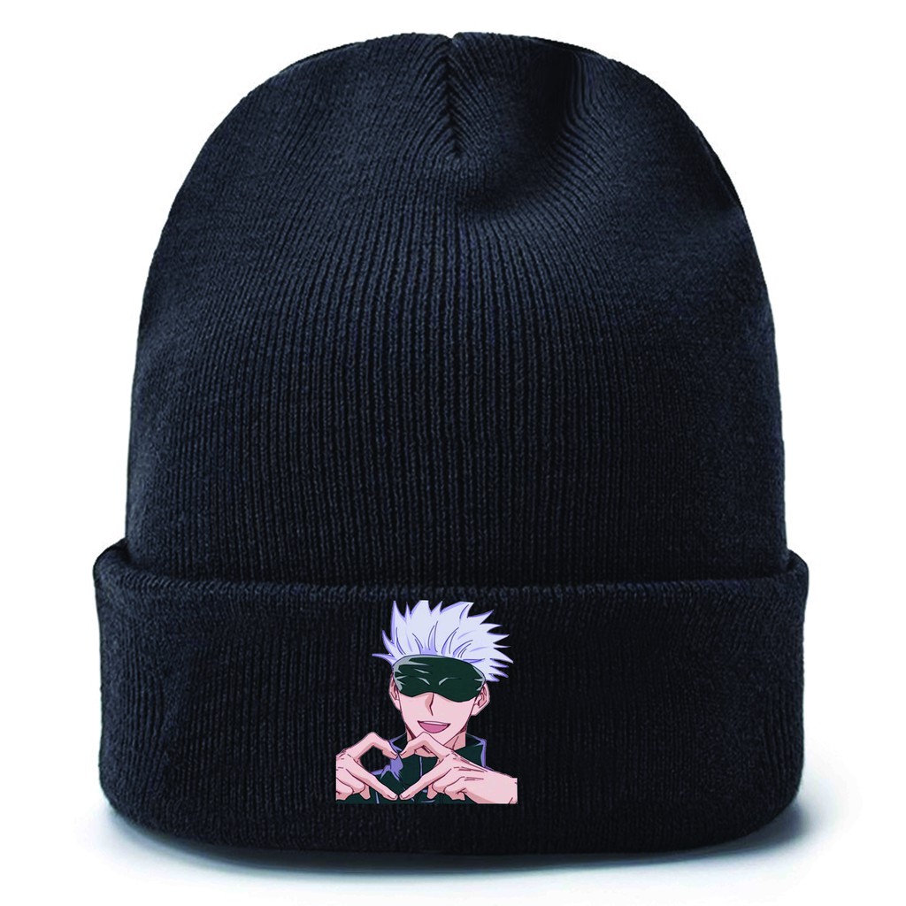 Mũ len in hình JUJUTSU KAISEN CHÚ THUẬT HỒI CHIẾN anime chibi xinh xắn thời trang nam nữ M1