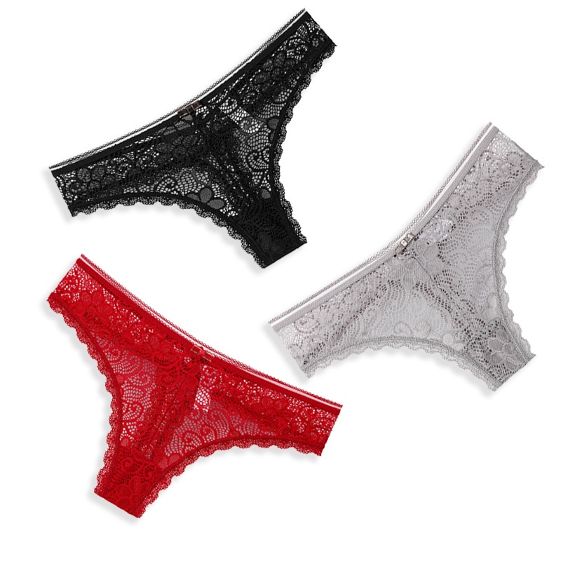 AOFEIQIKE Quần lót vải ren lưng thấp thiết kế trong suốt không đường may cao cấp thời trang dành cho nữ