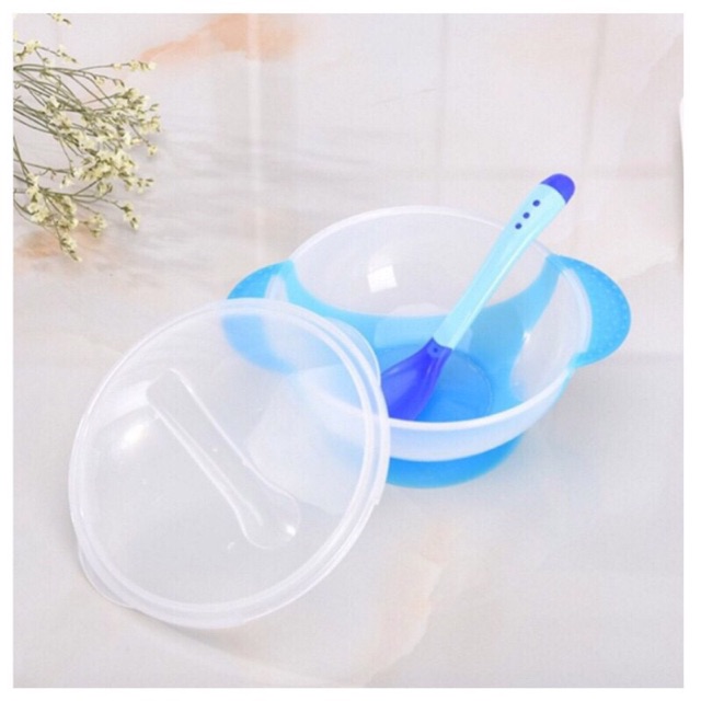 Tặng Thìa🎁Bát Ăn Dặm Có Đế Silicon Chống Đổ - goodbaby, luvamo, hanhdecal, shop mẹ xôi