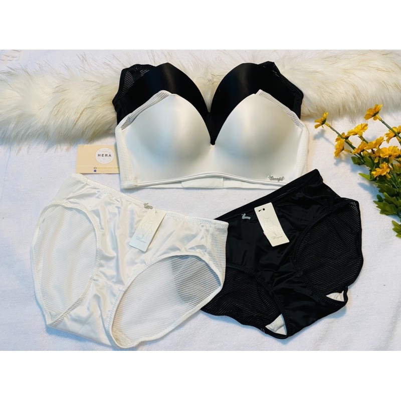 Bộ đồ lót nữ đúc su phối ren đẹp xuất Nhật HERA shop | BigBuy360 - bigbuy360.vn