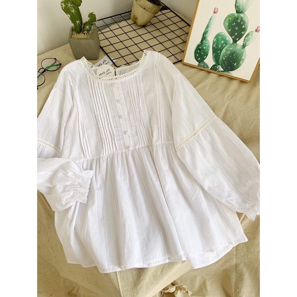 ÁO BABYDOLL TRẮNG
