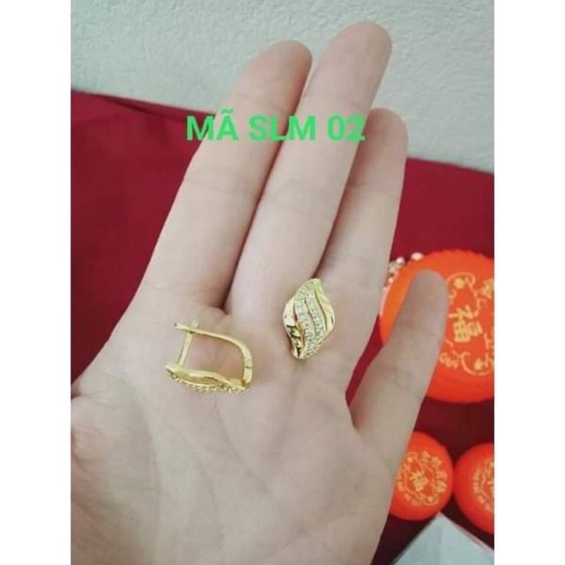 bông tai nữ mạ vàng kiểu dáng sát tai kiểu dáng nhẹ nhàng đơn giản