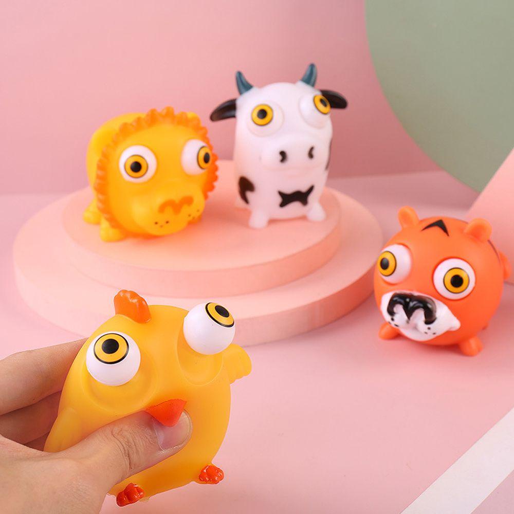 Đồ Chơi Nắn Bóp Đàn Hồi Giảm Stress Hình Đôi Mắt Hoạt Hình