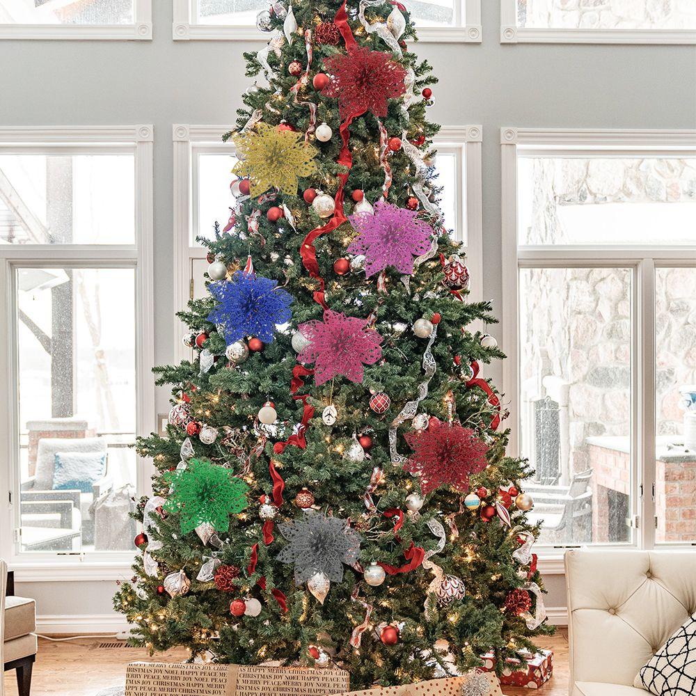 Set 10 Phụ Kiện Trang Trí Giáng Sinh Lấp Lánh