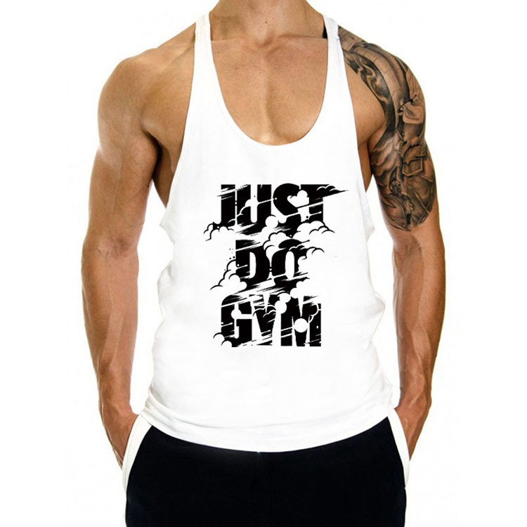 [ GIÁ HỦY DIỆT ] Áo Tập Gym Nam Just Do Gym - Áo Tập Gym 3 Lỗ Vải Cotton cao cấp