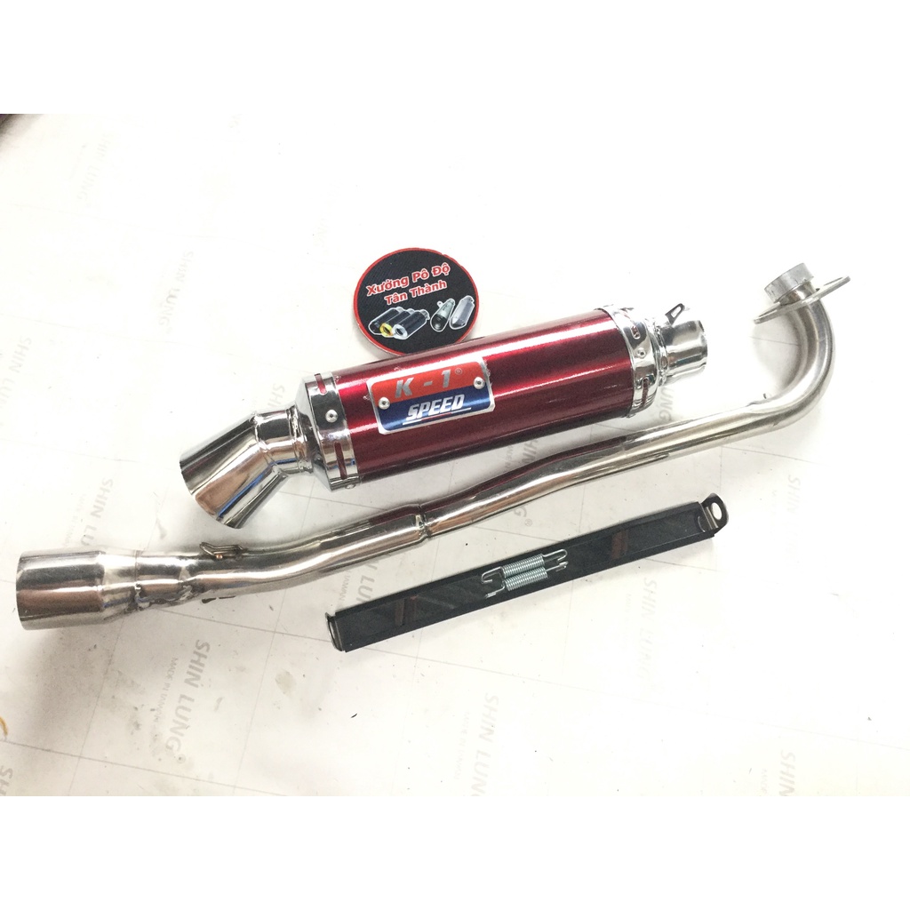Pô k1 đỏ full cổ inox thẳng găn cho nhiều loại xe WAVE, SI, EXCITER,.... SẢN PHẨM CHẤT LƯỢNG, GIAN HÀNG UY TÍN, MUA NGAY