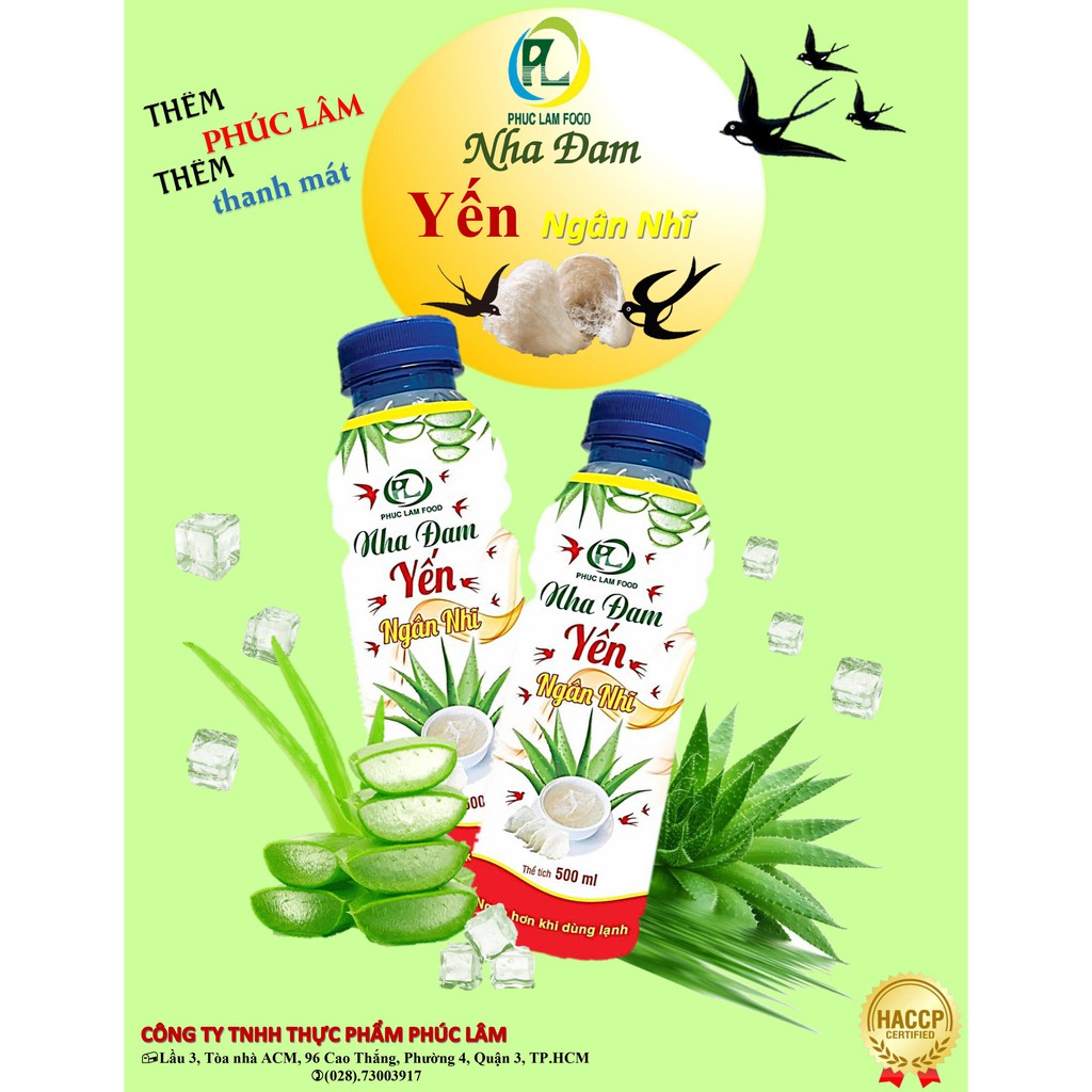 6 chai NHA ĐAM YẾN NGÂN NHĨ 500ML