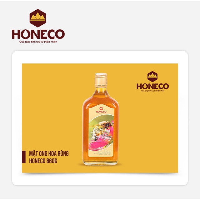 Toàn Quốc [Evoucher] Miễn phí giao hàng Mật Ong Honeco - Sản phẩm Mật ong hoa rừng Honeco 860g
