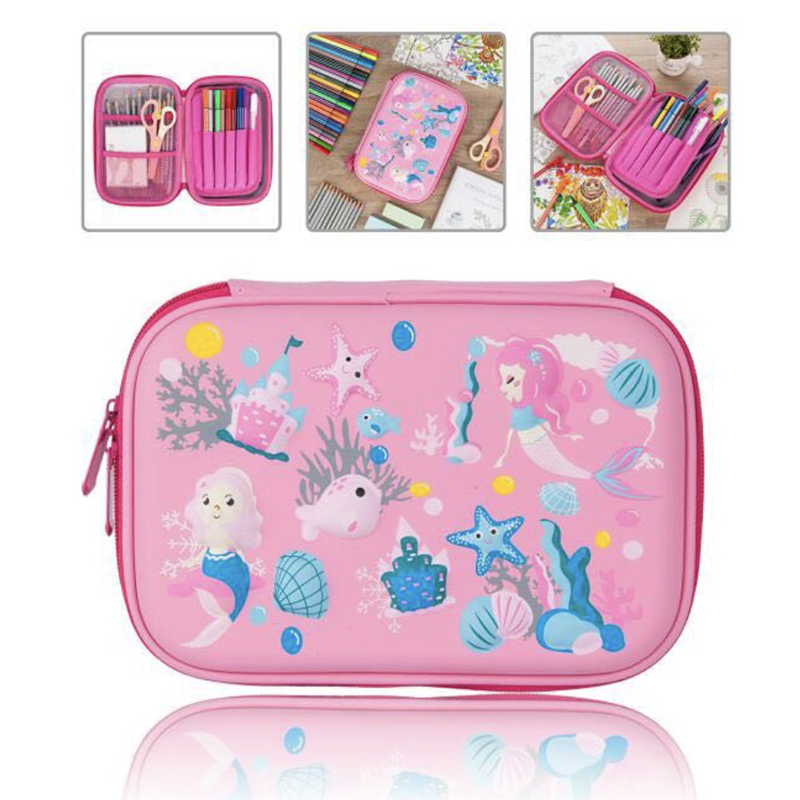 3d Túi đựng bút hộp bút vải to nhựa Bóp Viết Cho Học Sinh Eva