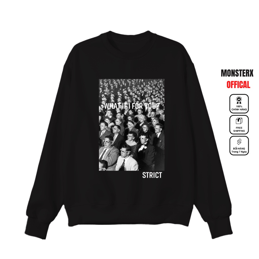 Áo dài tay STRICT NỈ BÔNG Unisex Phong Boutique Basic Sweater Ulzzang cặp đôi nam nữ form rộng oversize Hàn Quốc