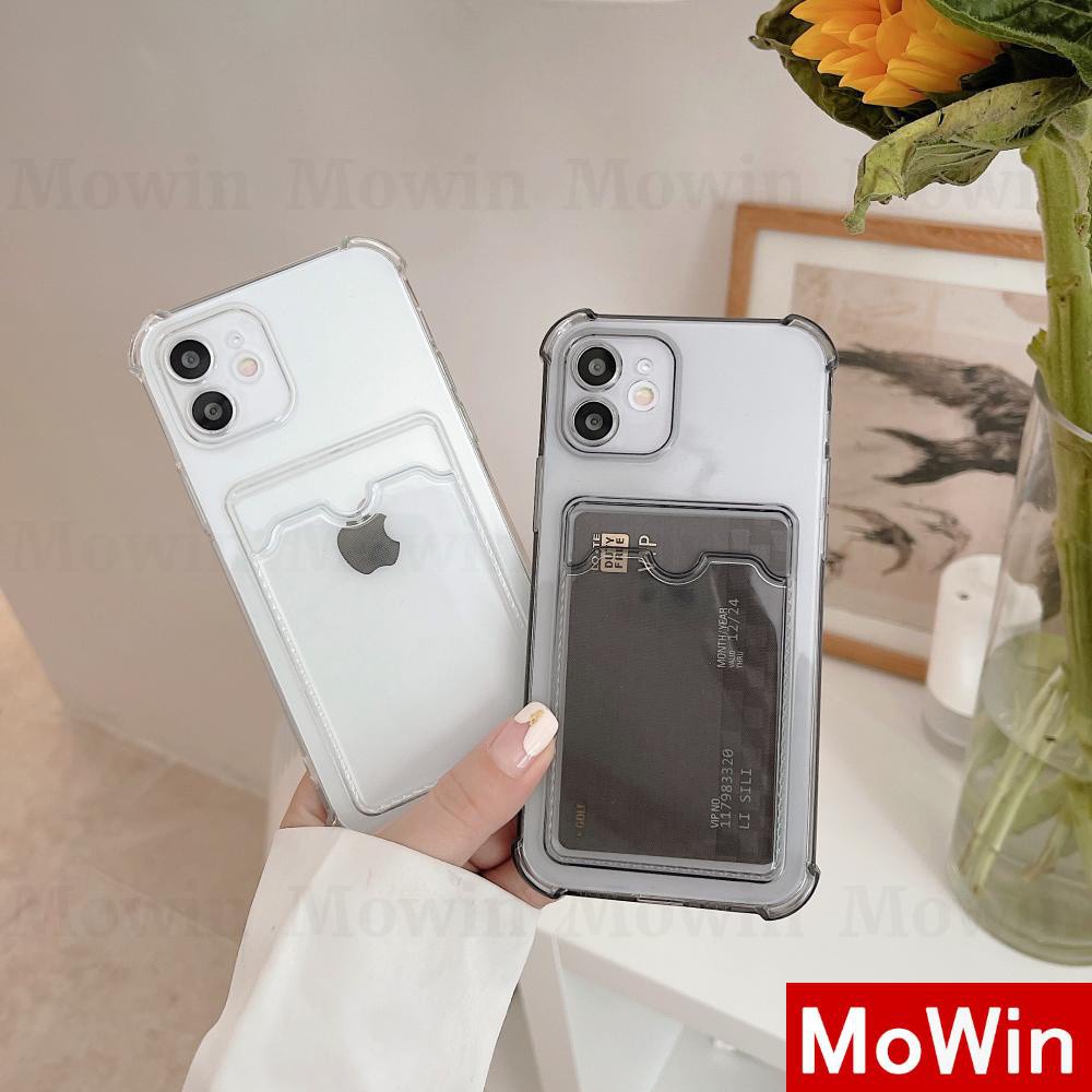 Ốp Điện Thoại Silicon Mềm Chống Sốc Có Ngăn Đựng Thẻ Cho iPhone 11 12 Pro Max 7Plus 8Plus Xr Xs Max Pro Se2020 7 11 12 | WebRaoVat - webraovat.net.vn