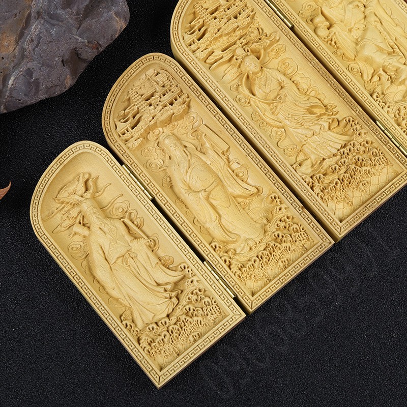 Bộ thẻ gỗ gấp gọn 8 mảnh  - Gỗ Hoàng Dương