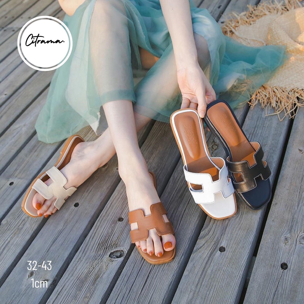 DÉP CHỮ H SIZE NHỎ 32 33 HÀNG QUẢNG CHÂU DA MỀM