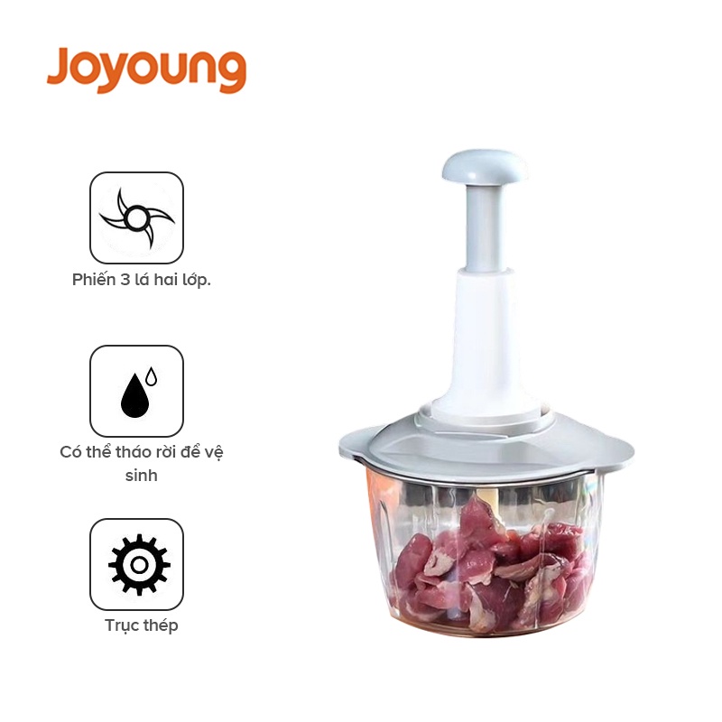 Joyoung Máy Xay Thịt Rau Củ Dạng Đẩy Bằng Tay Tiện Dụng