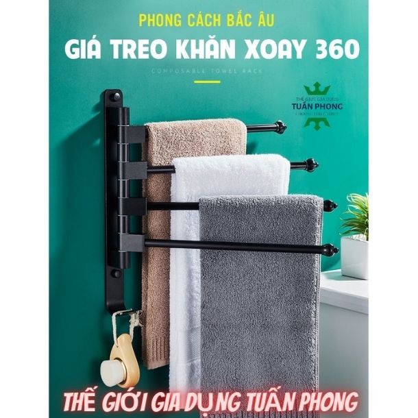 Kệ Treo Khăn Dán Tường(Không Phải Khoan Tường),Giá Treo Khăn Mặt,KhănTắm Phong Cách Hiện Đại