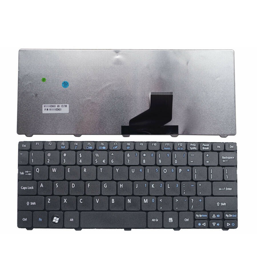 Bàn Phím Laptop Acer Aspire One D255 D255E D257 D260 D270 D532H NAV50 NAV51 NAV70 PAV70 (Đen)