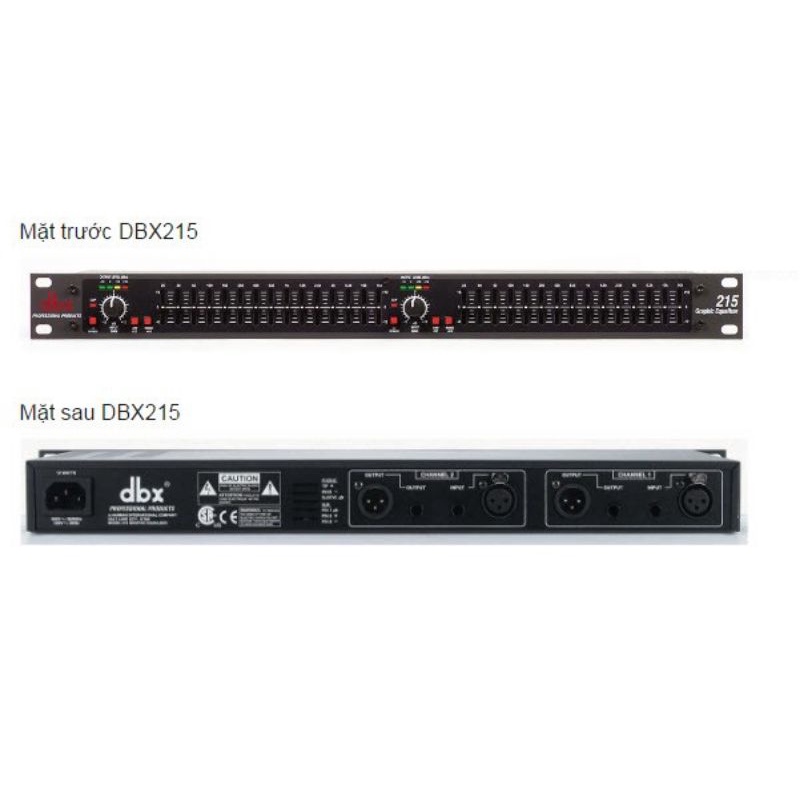 Đầu lọc xì Equalizer dbx 215
