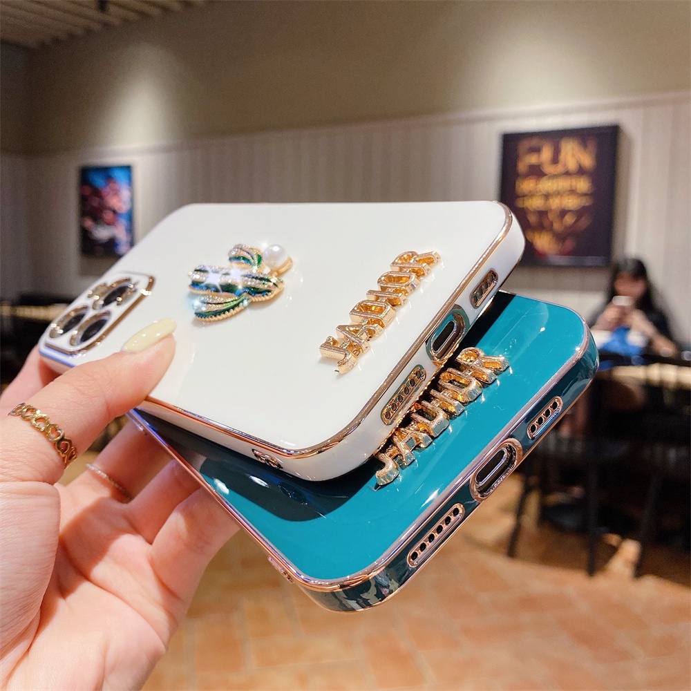Ốp điện thoại in chữ và xương rồng thích hợp cho iphone 13 12 11 pro max xs max xr x 8 7 plus