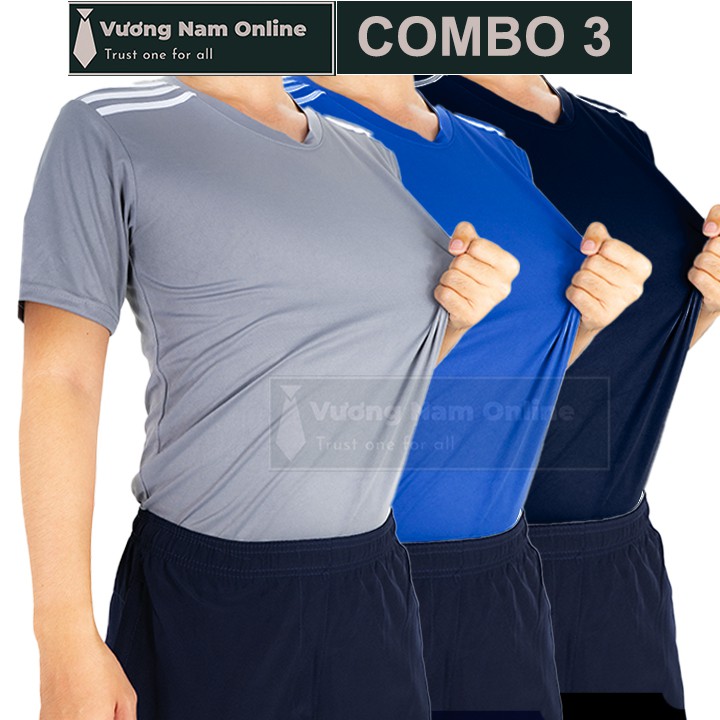 Combo 3 Áo thun nam tay ngắn thể thao