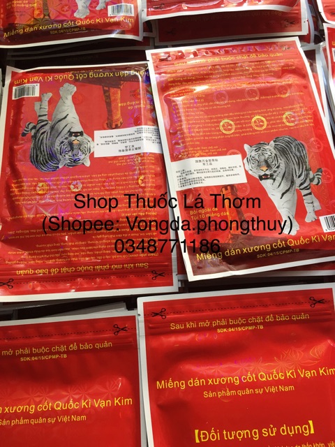 Miếng dán xương cốt quốc kì vạn kim bao bì phản quang