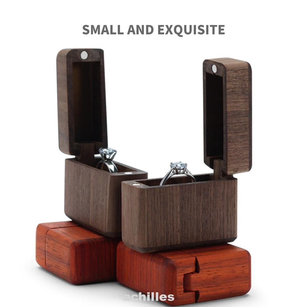 Hộp Đựng Nhẫn Cưới Bằng Gỗ mini