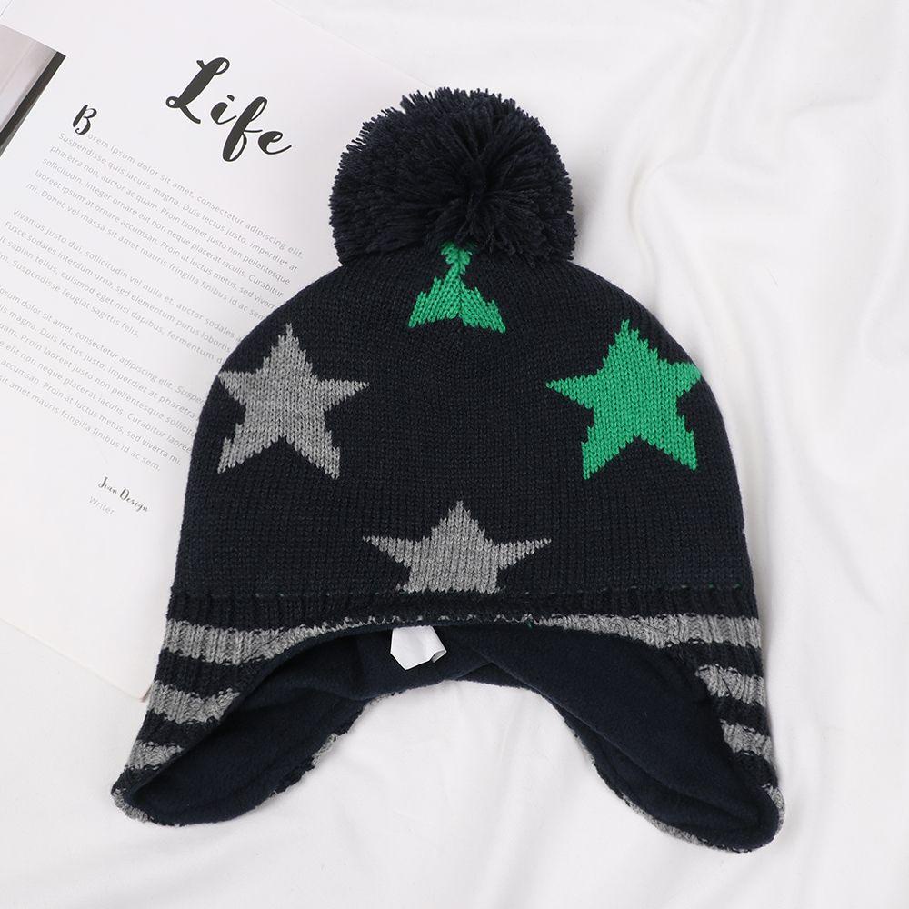 JONYE Mũ Len Beanie Đính Ngôi Sao Giữ Ấm Cho Bé