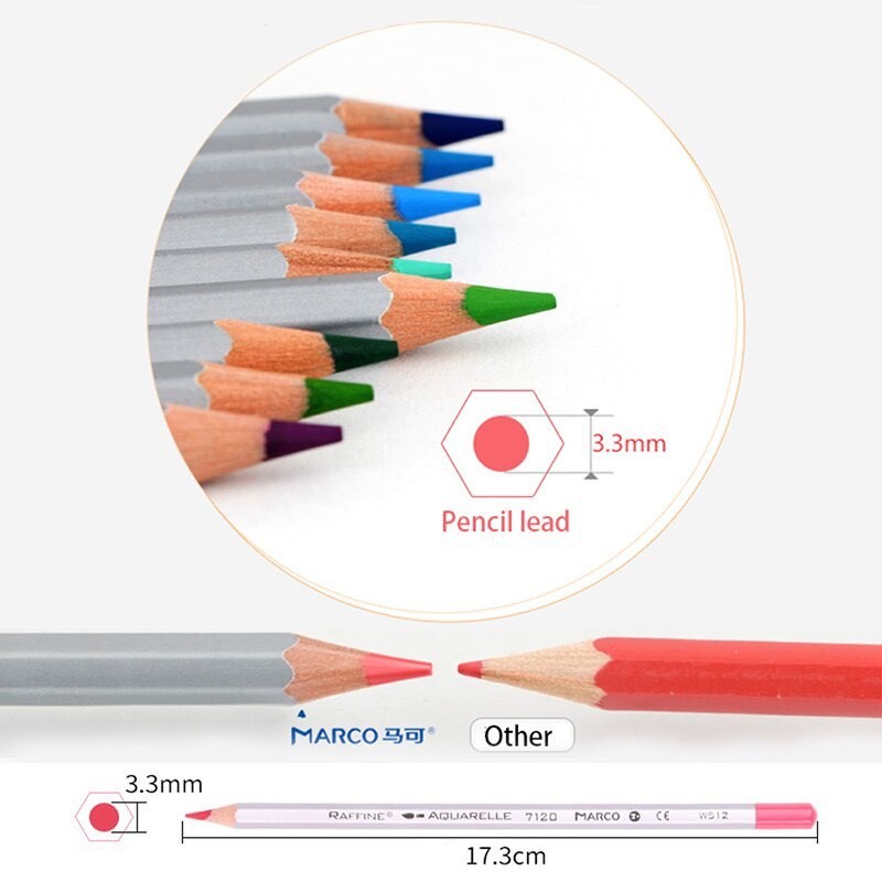 Bộ Chì Màu Khô Hộp giấy MACRO RAFFINE 24/36/48/72 Màu cao cấp