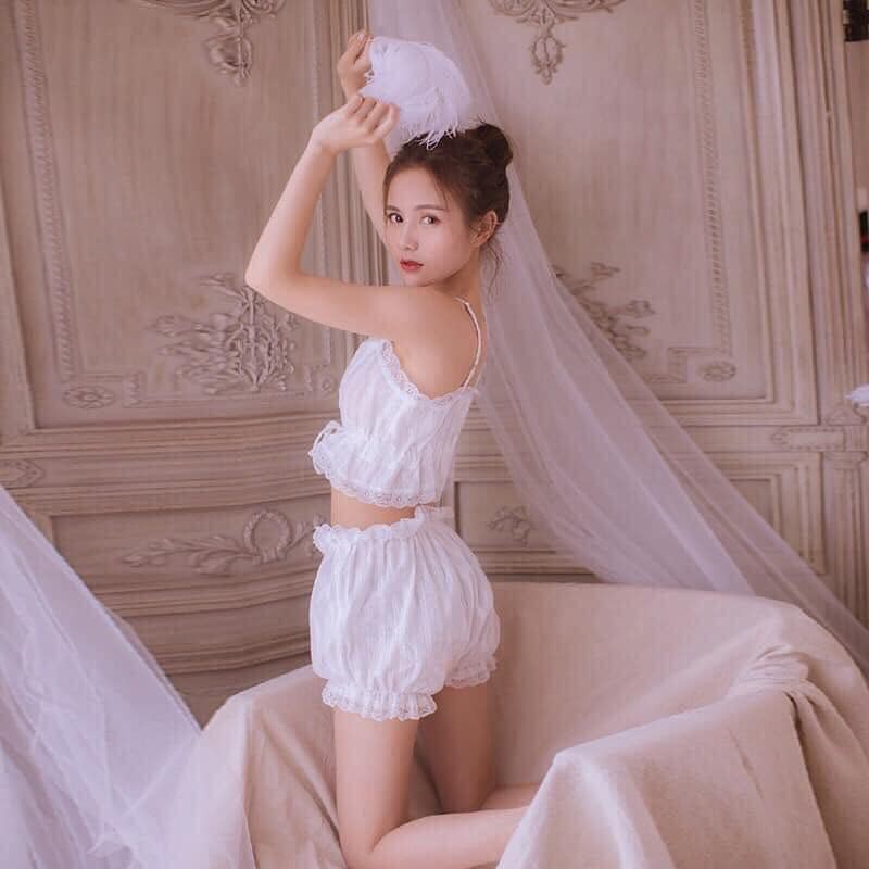 (M25) Set đồ ngủ hai dây sexy cao cấp Đầm mặc nhà gợi cảm quyến rũ | BigBuy360 - bigbuy360.vn