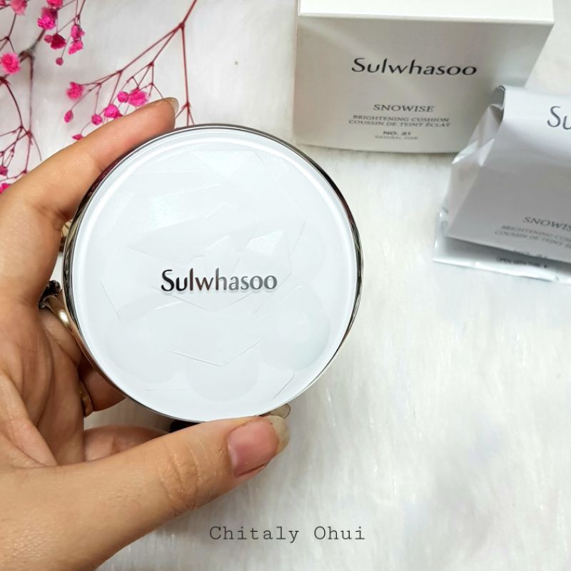 🌸[NGUYÊN BẢN] Phấn nước Sulwhasoo snowies Brightening cushion 1 hộp kèm 1 lõi