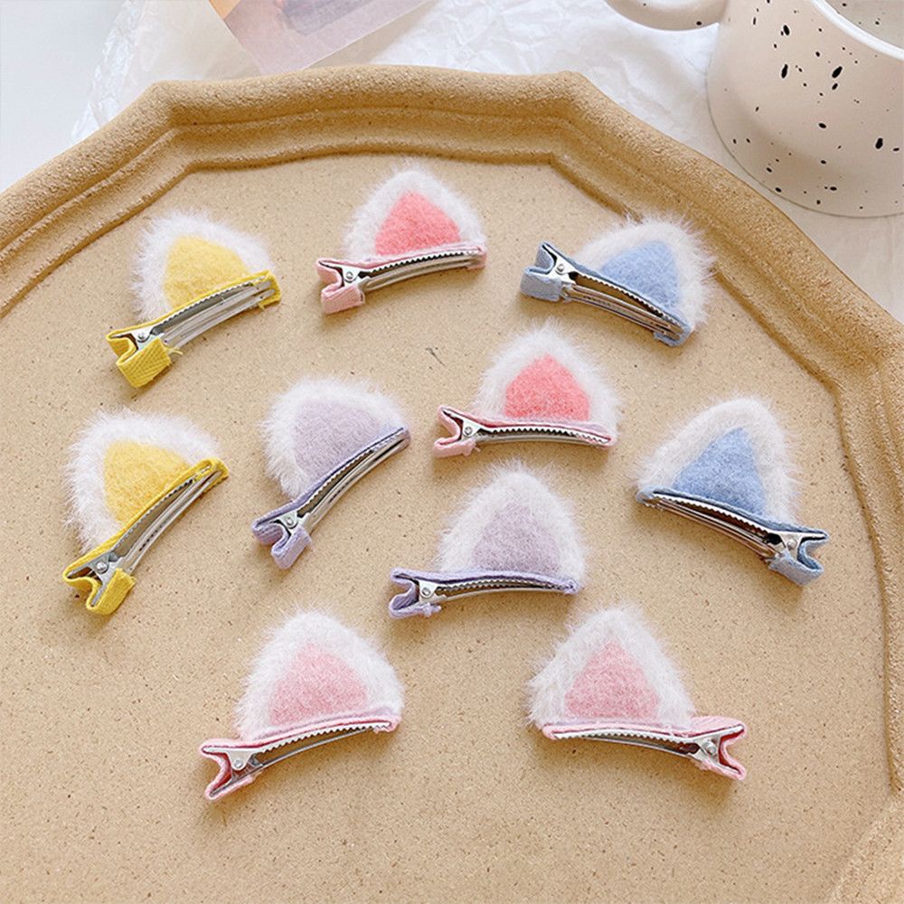 Set 2 Kẹp Tóc Tai Thỏ 3D Dễ Thương Cho Bé Gái