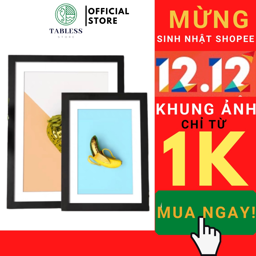 Khung Ảnh Đẹp Để Bàn Khổ A3,A4,A5 Mặt Mika , Khung Tranh Treo Tường-TABLESS STORE