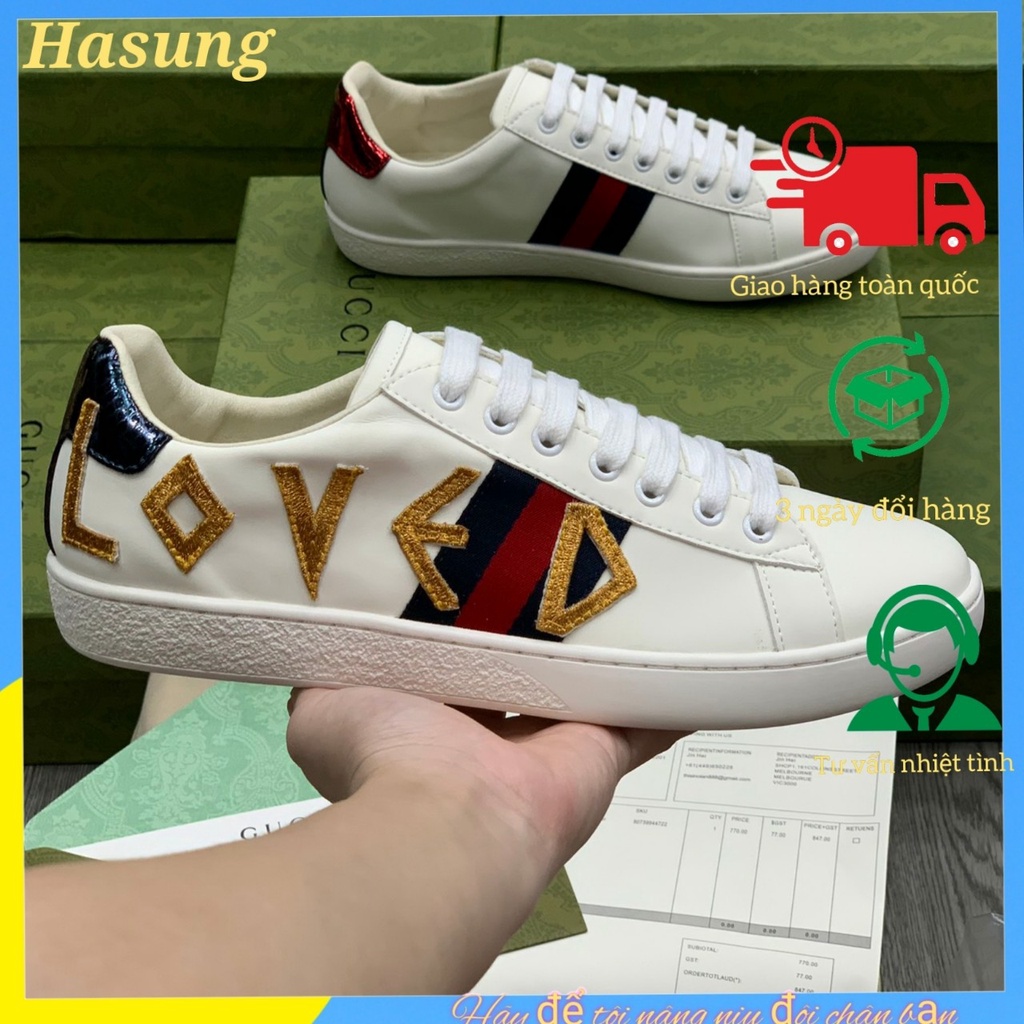 Giày GUCI ace love siêuấp (ảnh thật) [HÀNG11-FULL PHỤ KIỆN] Giày thể thao guci 𝐆𝐮𝐜𝐜𝐢 Sơn tùng cao cấp cho nam và nữ | BigBuy360 - bigbuy360.vn