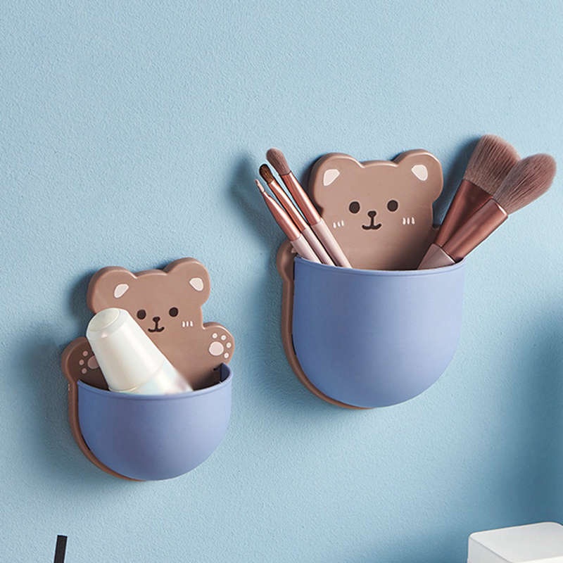 Hộp Đựng Đồ Dùng/ Kem Đánh Răng Điều Khiển Từ Xa/ Điện Thoại Gắn Tường Tiện Lợi