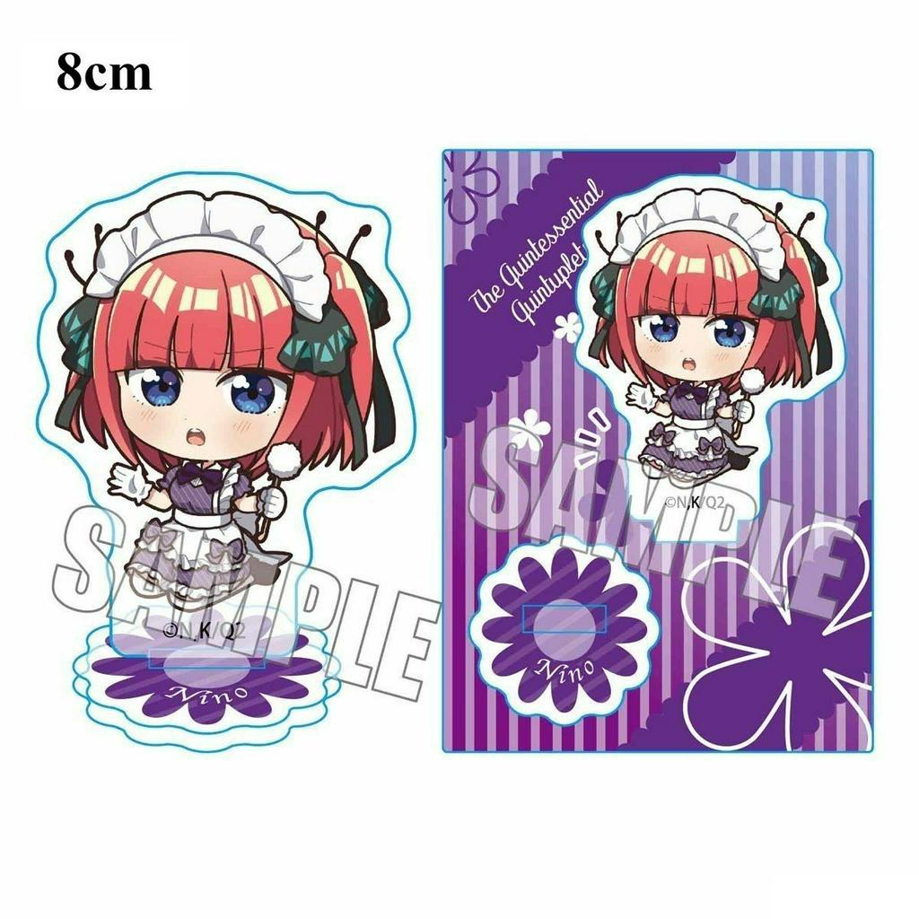 (8CM) Mô hình Standee Gotoubun no Hanayome Nhà có năm nàng dâu ver MAID anime chibi mica arcylic trưng bày xinh xắn