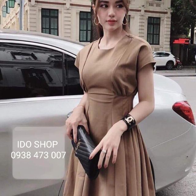 Đầm xếp ly tôn dáng