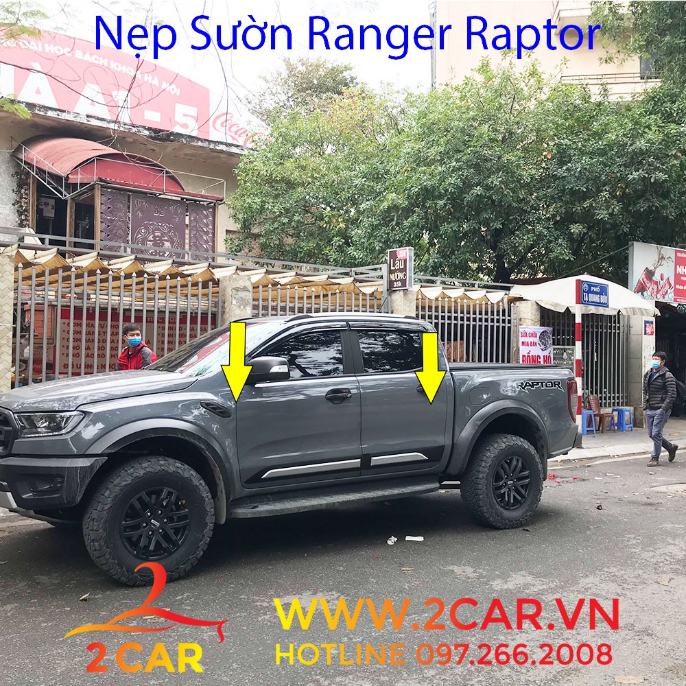 Nẹp Sườn Xe Ford Ranger Raptor cao cấp