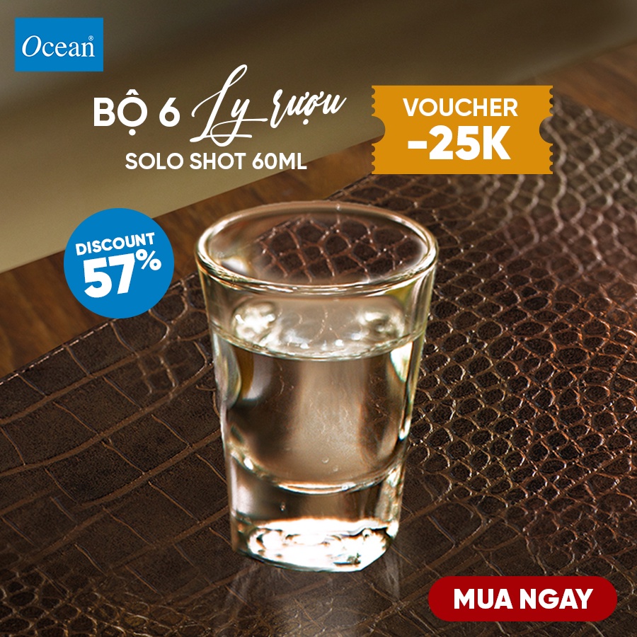 Bộ 6 ly rượu Solo shot 60ml - Chính Hãng