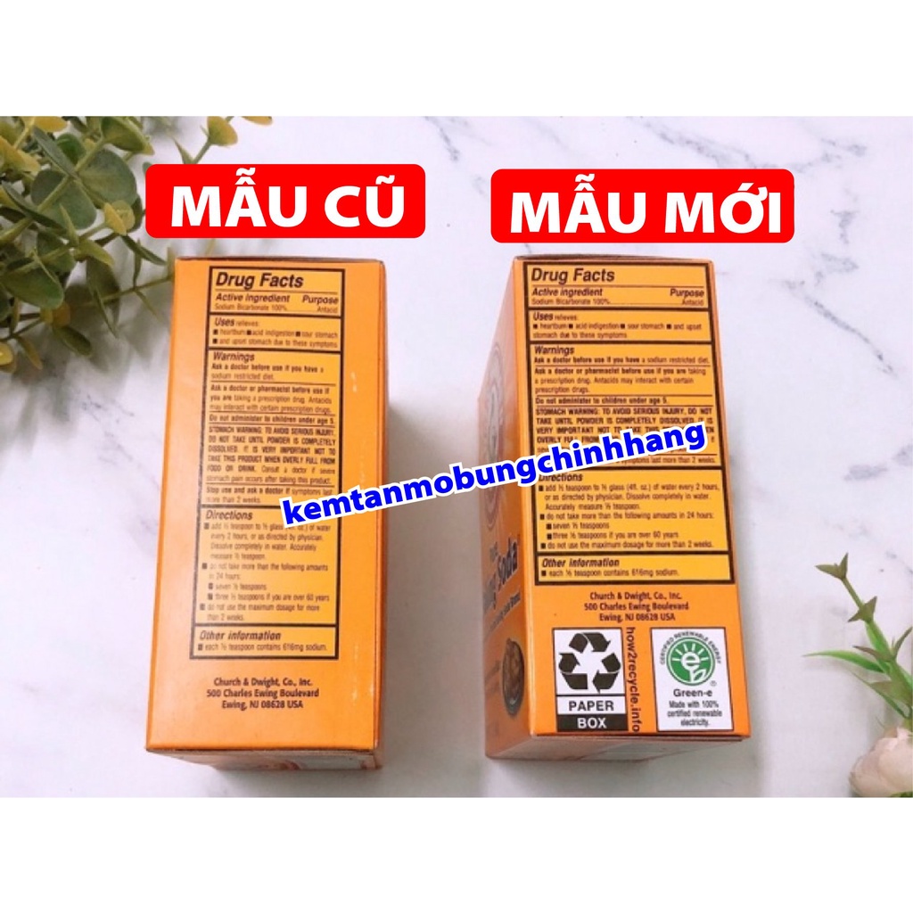 Bột Baking Soda đa công dụng khử mùi tẩy rửa, làm bánh, chăm sóc da 454g