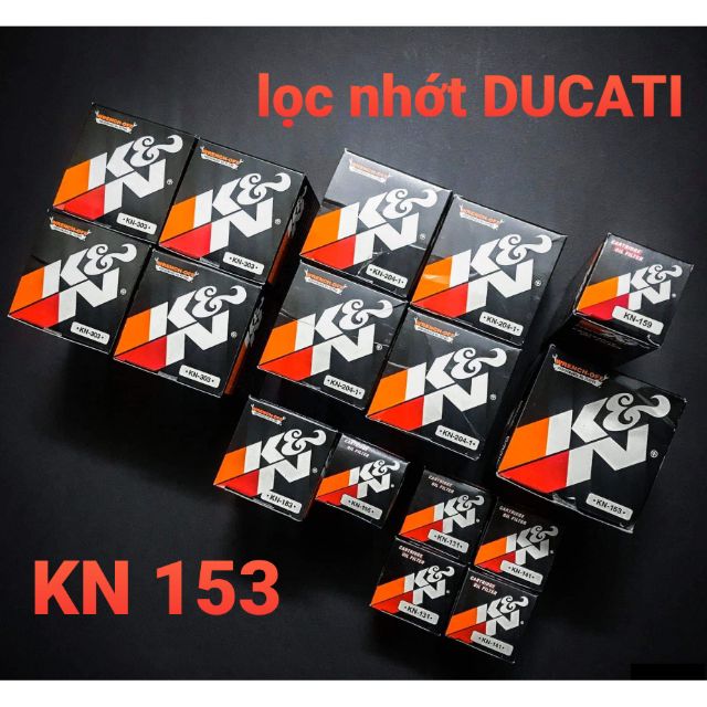 Lọc nhớt KN 153 xe moto DUCATI nhập khẩu chính hãng USA