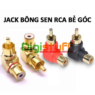Đầu nối cáp AV ( cáp hoa sen RCA ) bẻ góc 90 độ hình chữ L